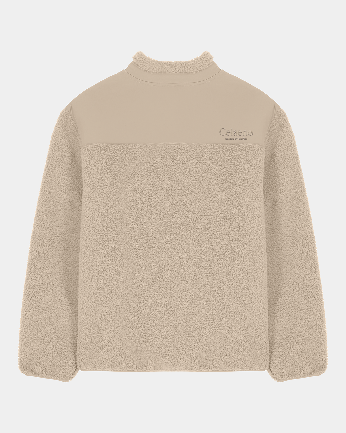Embroidered sherpa