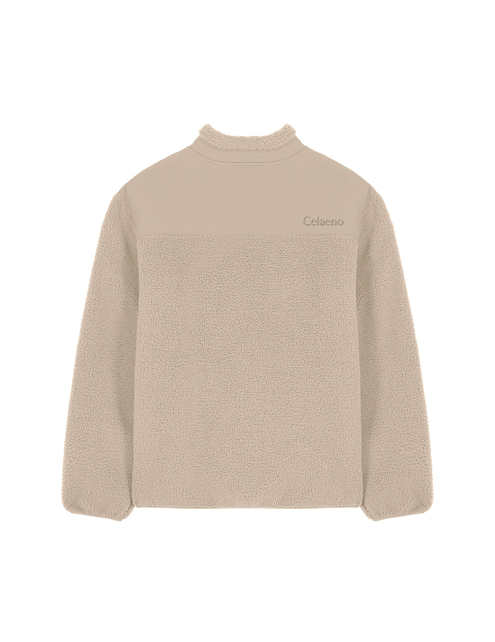Embroidered sherpa
