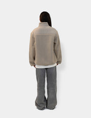 Embroidered sherpa