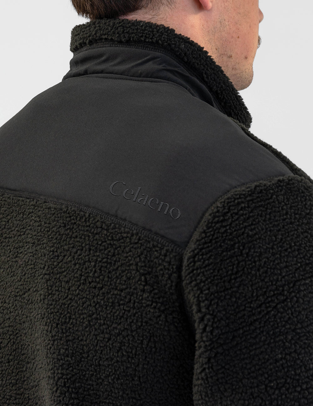 Embroidered sherpa